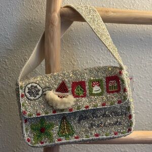 Christmas Beaded Bag